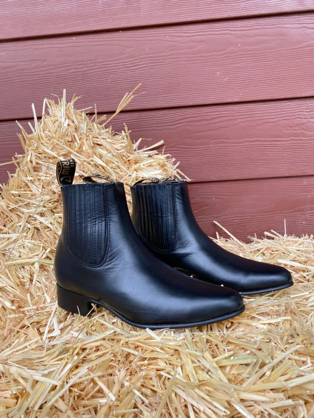 Botin charro discount negro
